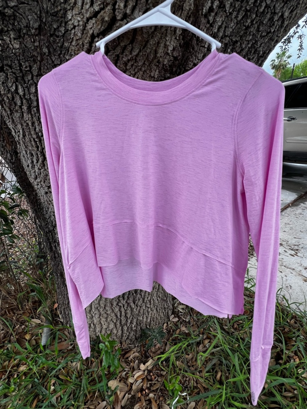 Free People FP Movement Tempo Long Sleeve Tee Size XS purple flowy top